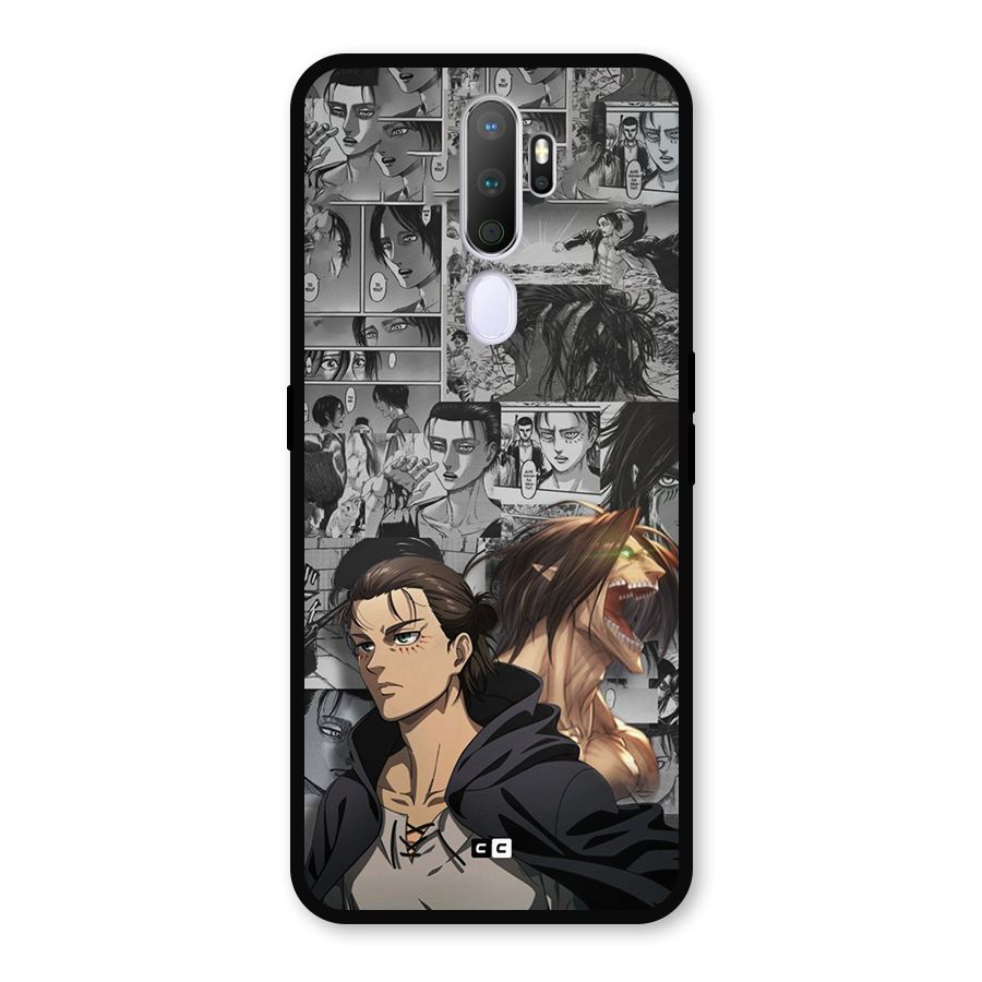 Eren Yeager Manga Metal Back Case for Oppo A5 (2020)