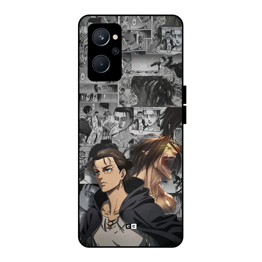Eren Yeager Manga Metal Back Case for Realme 9i 5G