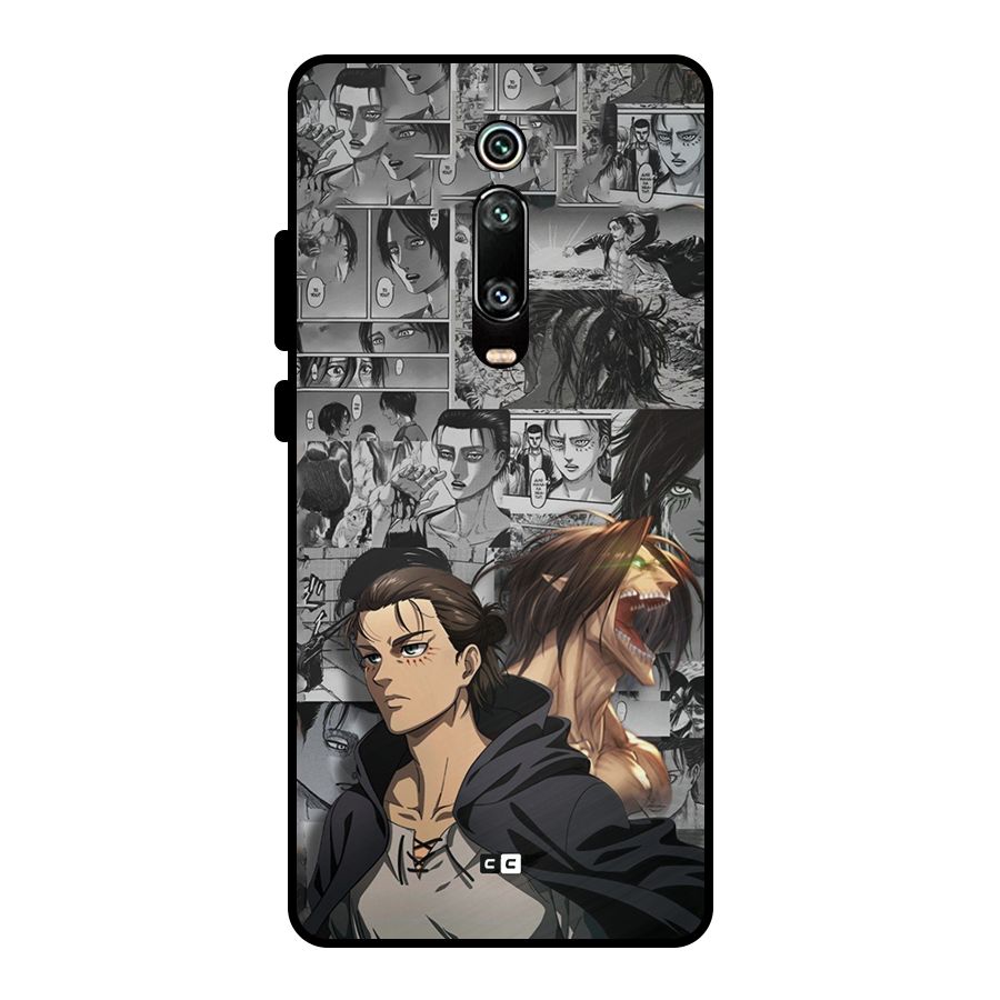 Eren Yeager Manga Metal Back Case for Redmi K20