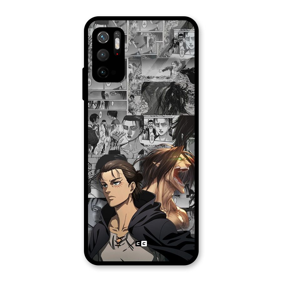 Eren Yeager Manga Metal Back Case for Redmi Note 10T 5G