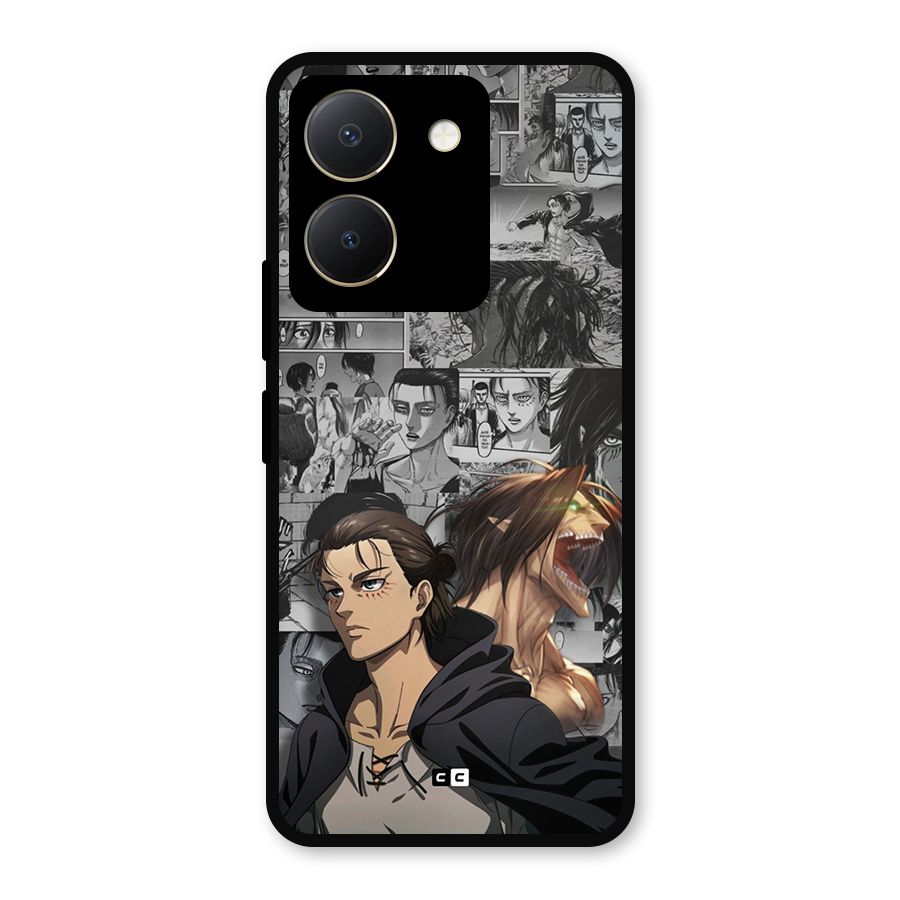 Eren Yeager Manga Metal Back Case for Vivo Y36