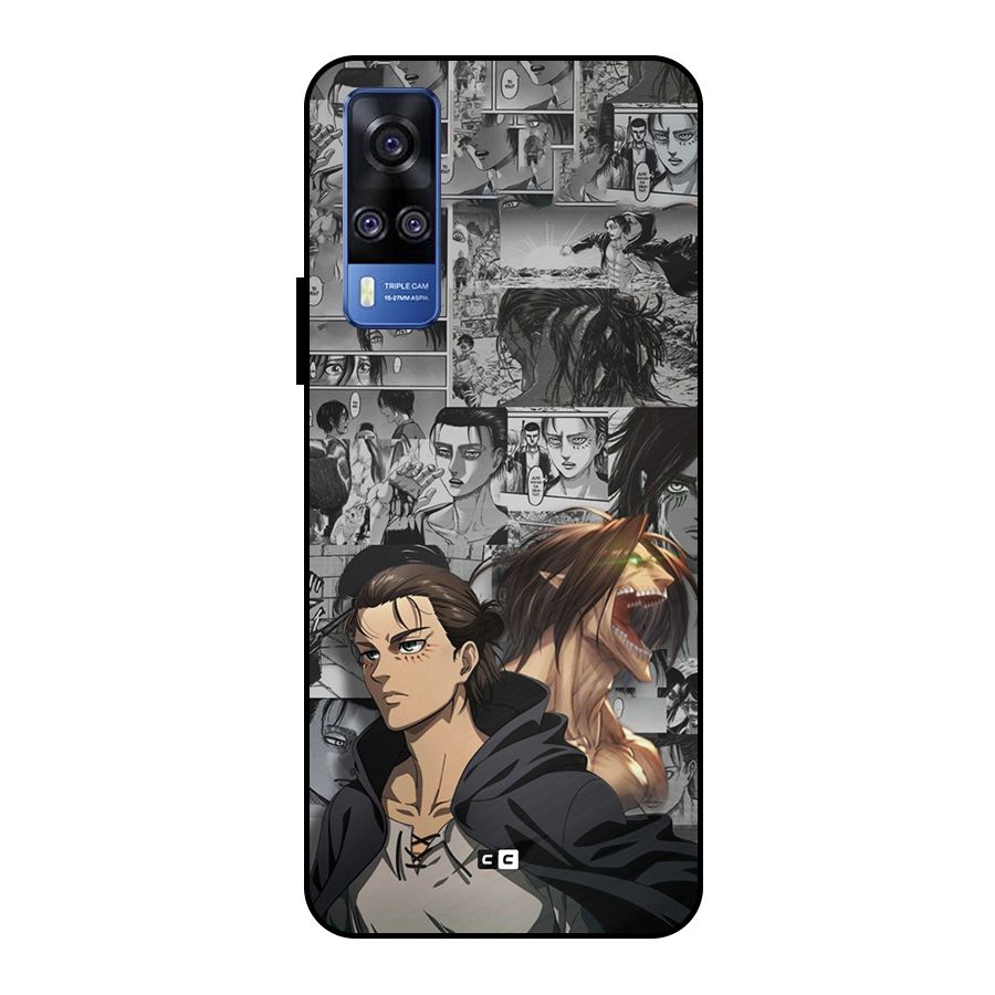 Eren Yeager Manga Metal Back Case for Vivo Y51
