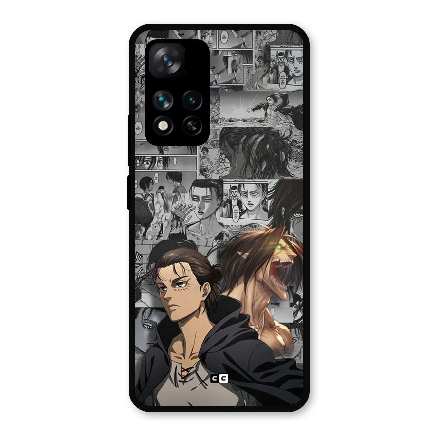 Eren Yeager Manga Metal Back Case for Xiaomi 11i Hypercharge 5G