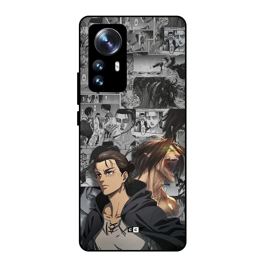 Eren Yeager Manga Metal Back Case for Xiaomi 12 Pro