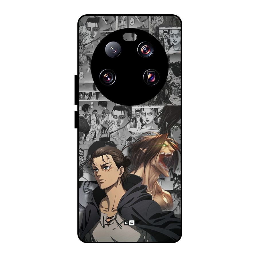 Eren Yeager Manga Metal Back Case for Xiaomi 13 Ultra