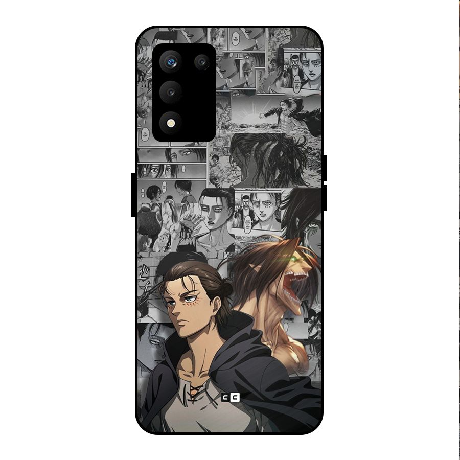 Eren Yeager Manga Metal Back Case for realme 9 5G SE