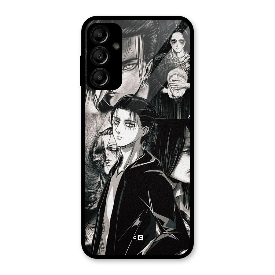 Eren Yeager Titan Glass Back Case for Galaxy A14 5G