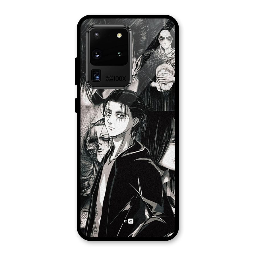 Eren Yeager Titan Glass Back Case for Galaxy S20 Ultra