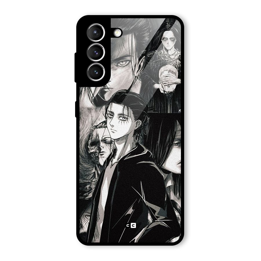 Eren Yeager Titan Glass Back Case for Galaxy S21 5G