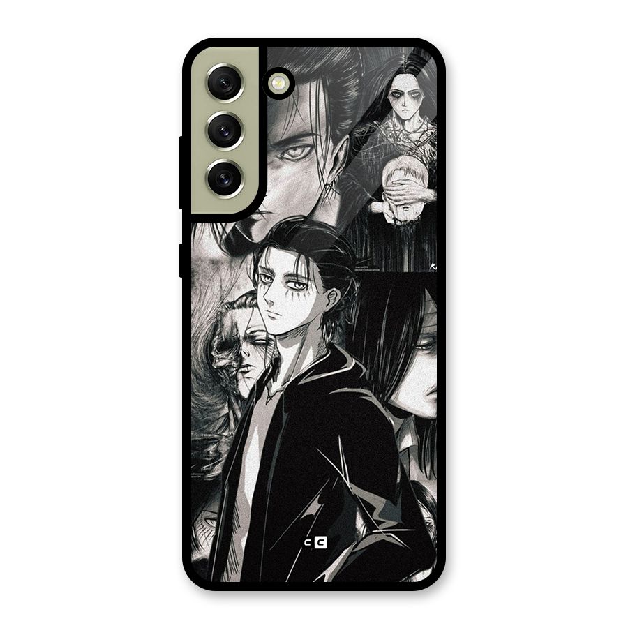 Eren Yeager Titan Glass Back Case for Galaxy S21 FE 5G