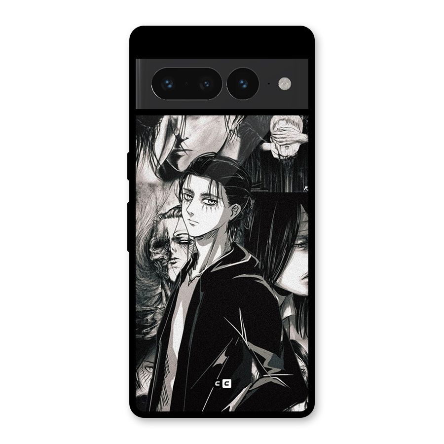 Eren Yeager Titan Glass Back Case for Google Pixel 7 Pro