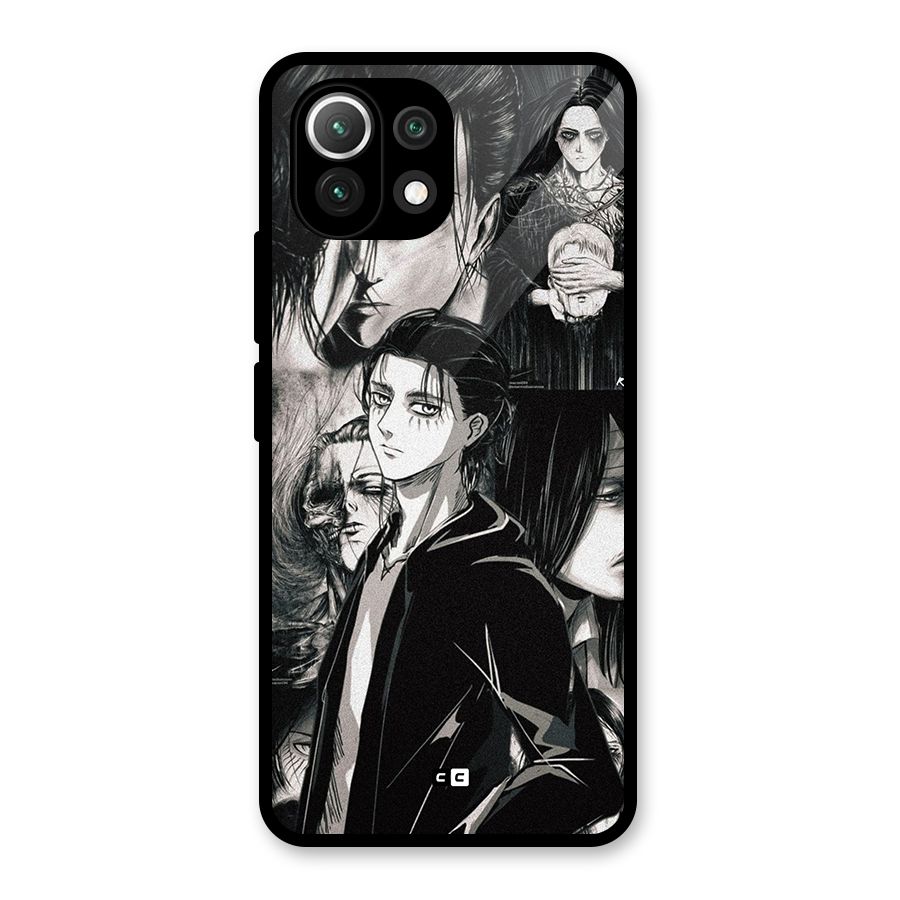 Eren Yeager Titan Glass Back Case for Mi 11 Lite NE 5G