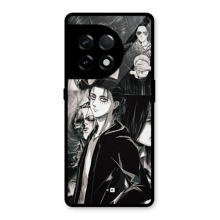 Eren Yeager Titan Glass Back Case for OnePlus 11R