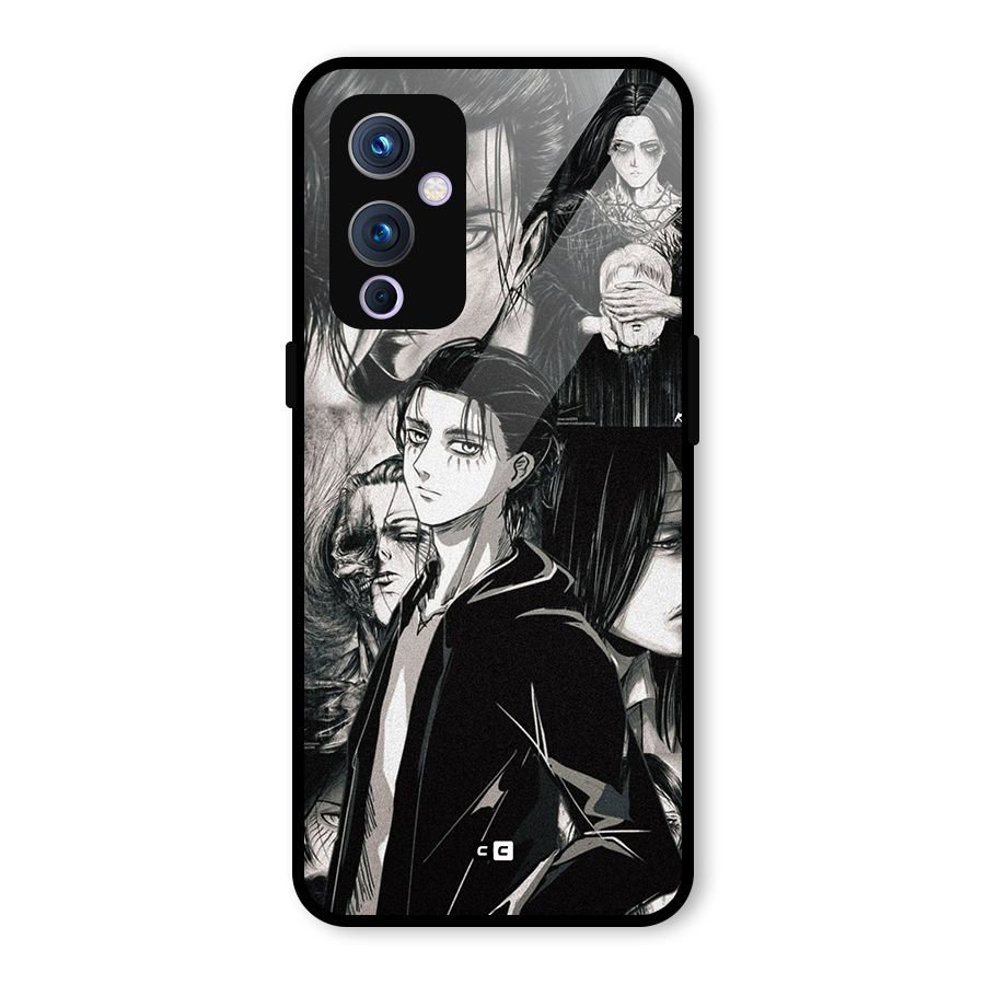 Eren Yeager Titan Glass Back Case for OnePlus 9