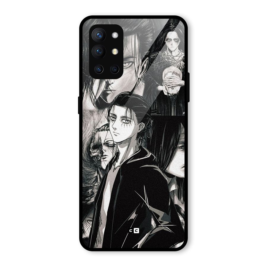 Eren Yeager Titan Glass Back Case for OnePlus 9R