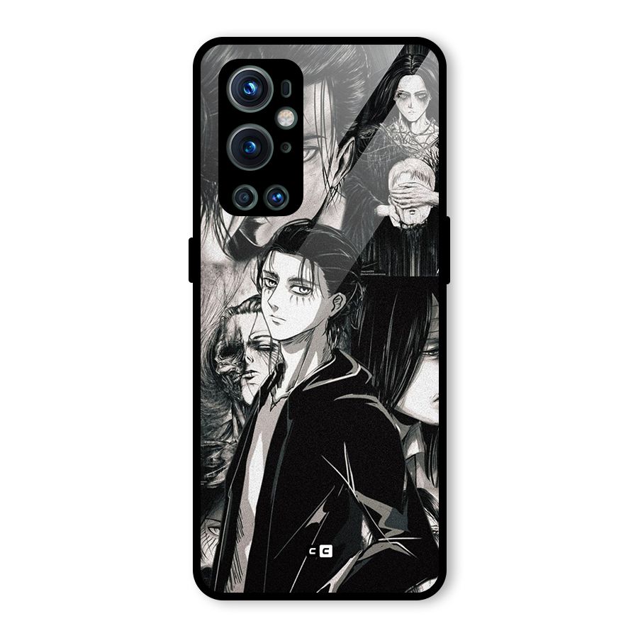 Eren Yeager Titan Glass Back Case for OnePlus 9 Pro