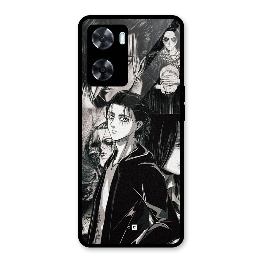Eren Yeager Titan Glass Back Case for Oppo A77