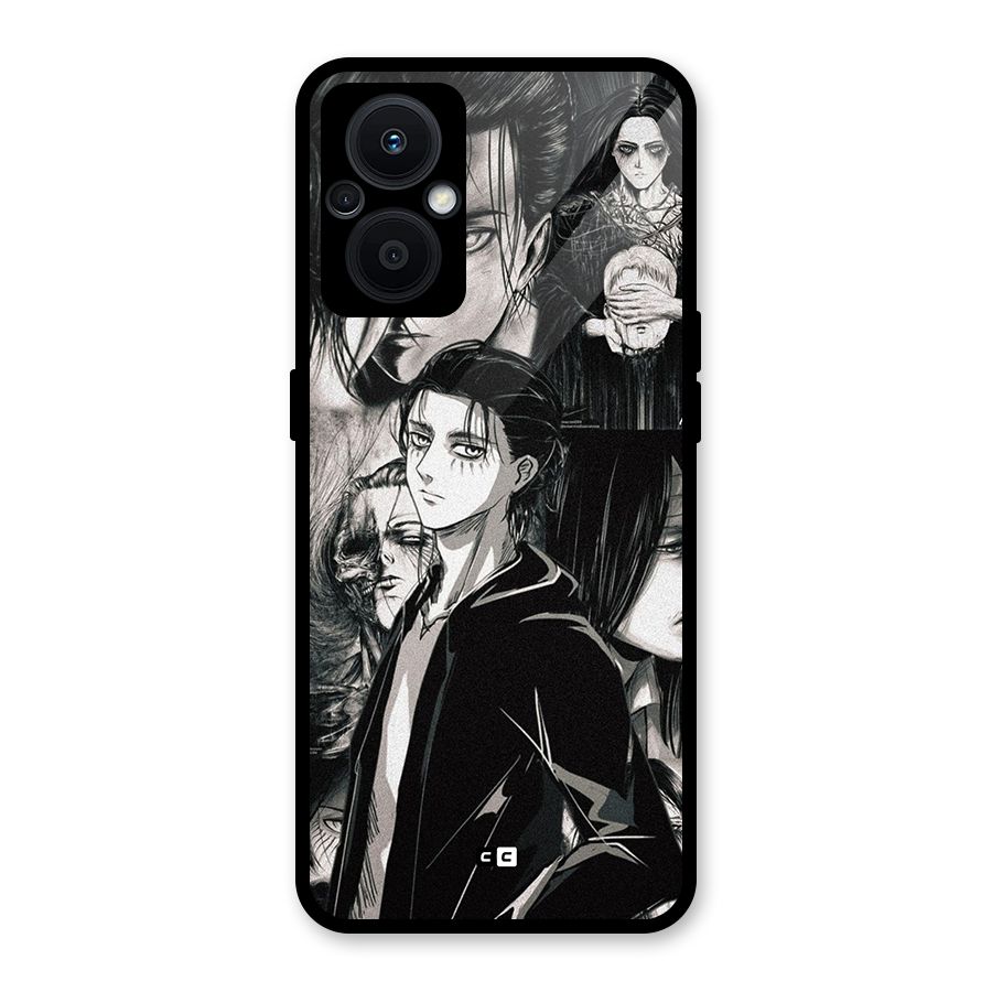 Eren Yeager Titan Glass Back Case for Oppo F21s Pro 5G