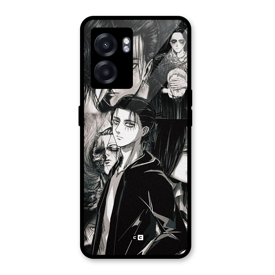 Eren Yeager Titan Glass Back Case for Oppo K10 (5G)