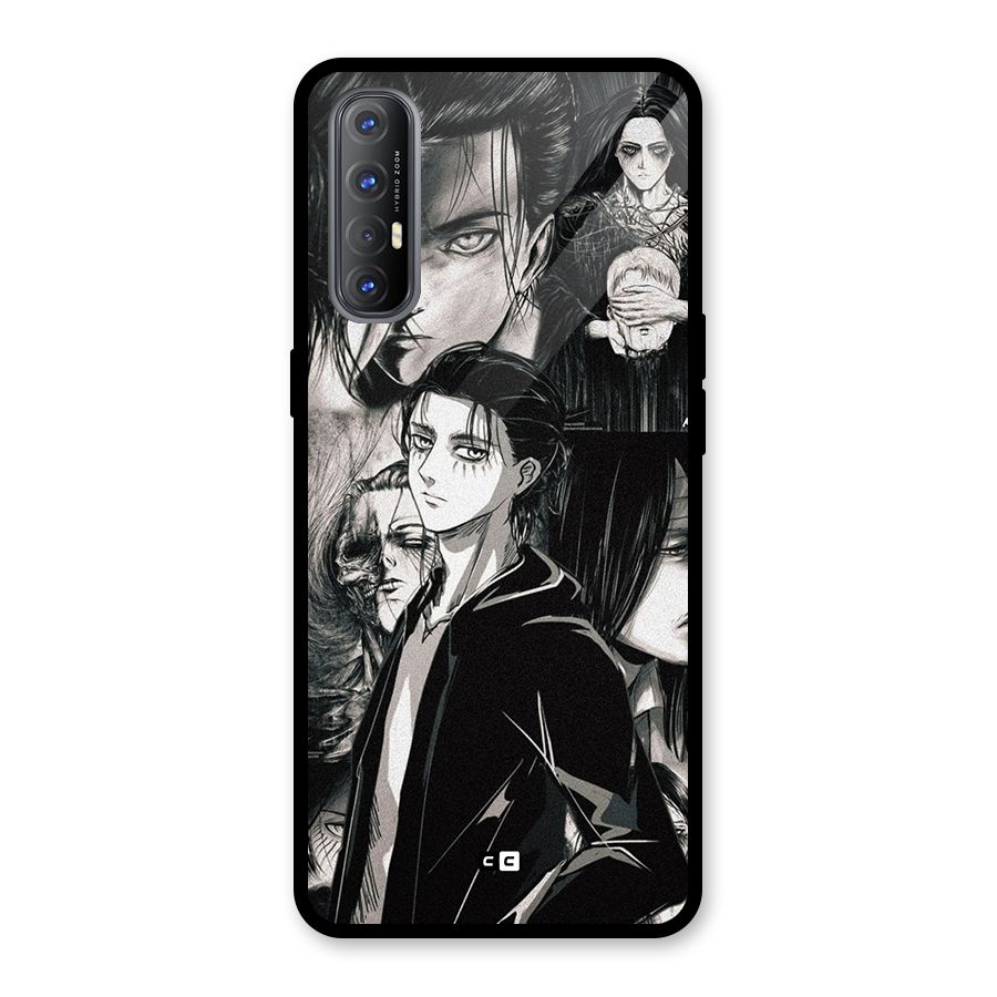 Eren Yeager Titan Glass Back Case for Oppo Reno3 Pro