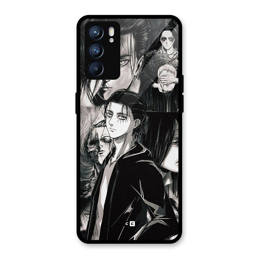 Eren Yeager Titan Glass Back Case for Oppo Reno6 5G