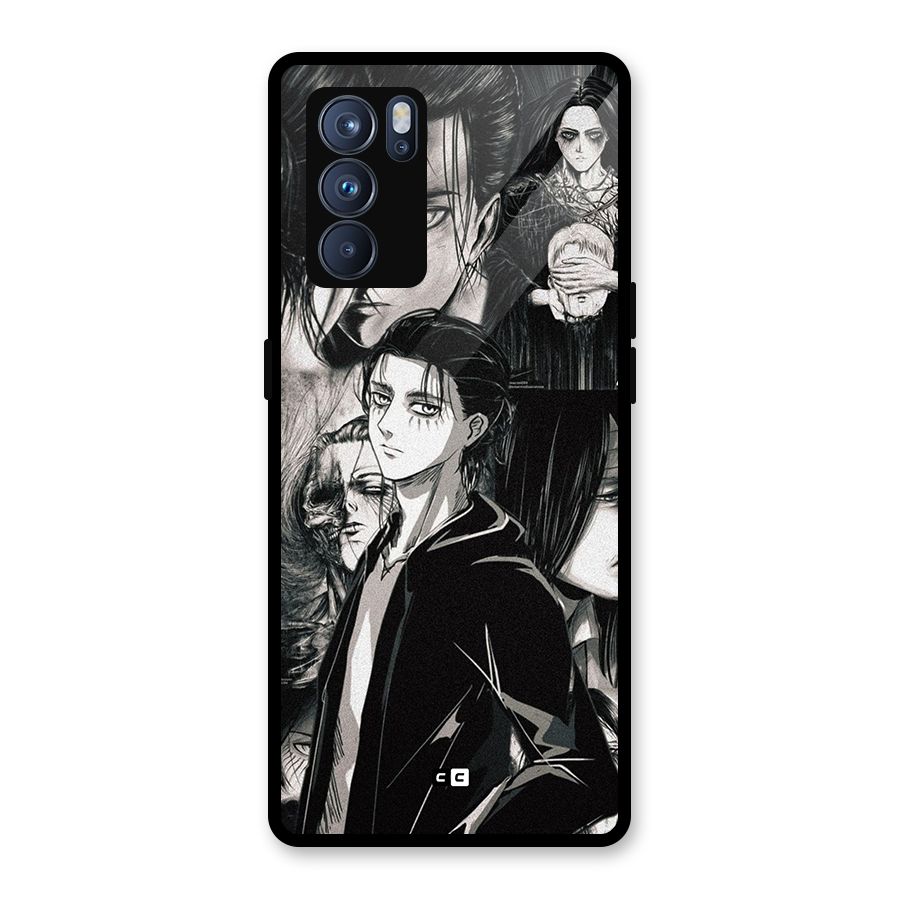 Eren Yeager Titan Glass Back Case for Oppo Reno6 Pro 5G