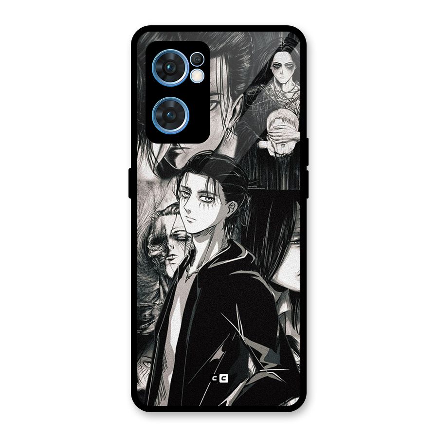 Eren Yeager Titan Glass Back Case for Oppo Reno7 5G