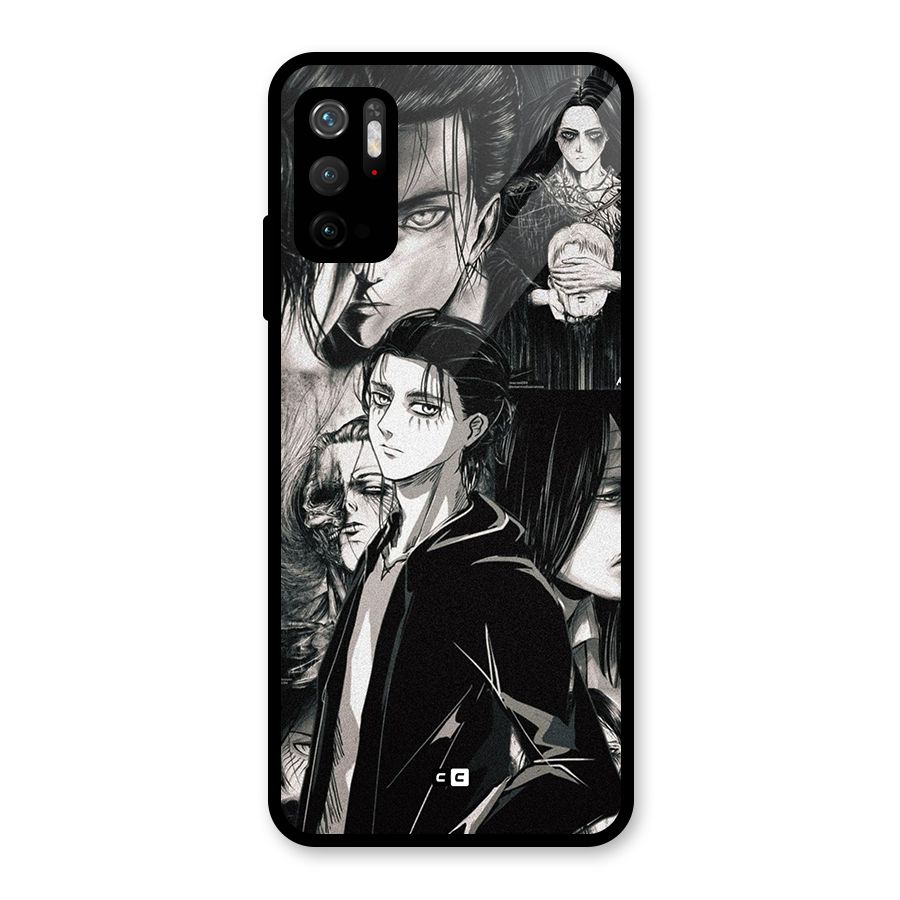 Eren Yeager Titan Glass Back Case for Poco M3 Pro 5G