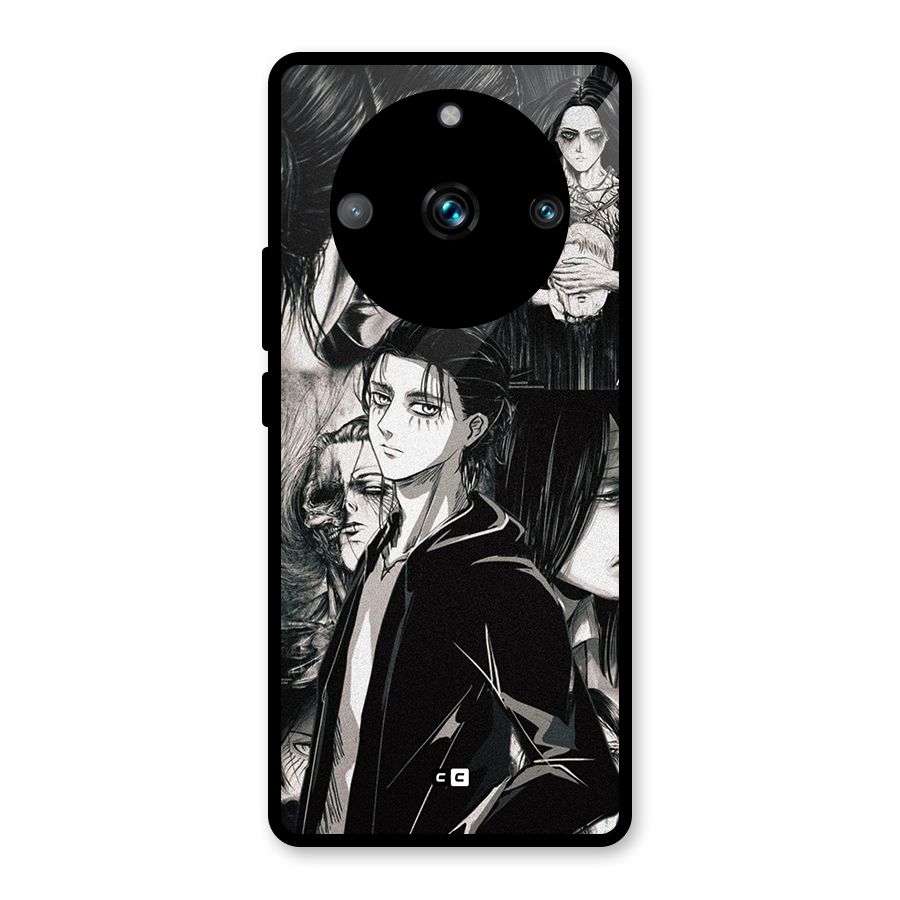 Eren Yeager Titan Glass Back Case for Realme 11 Pro Plus
