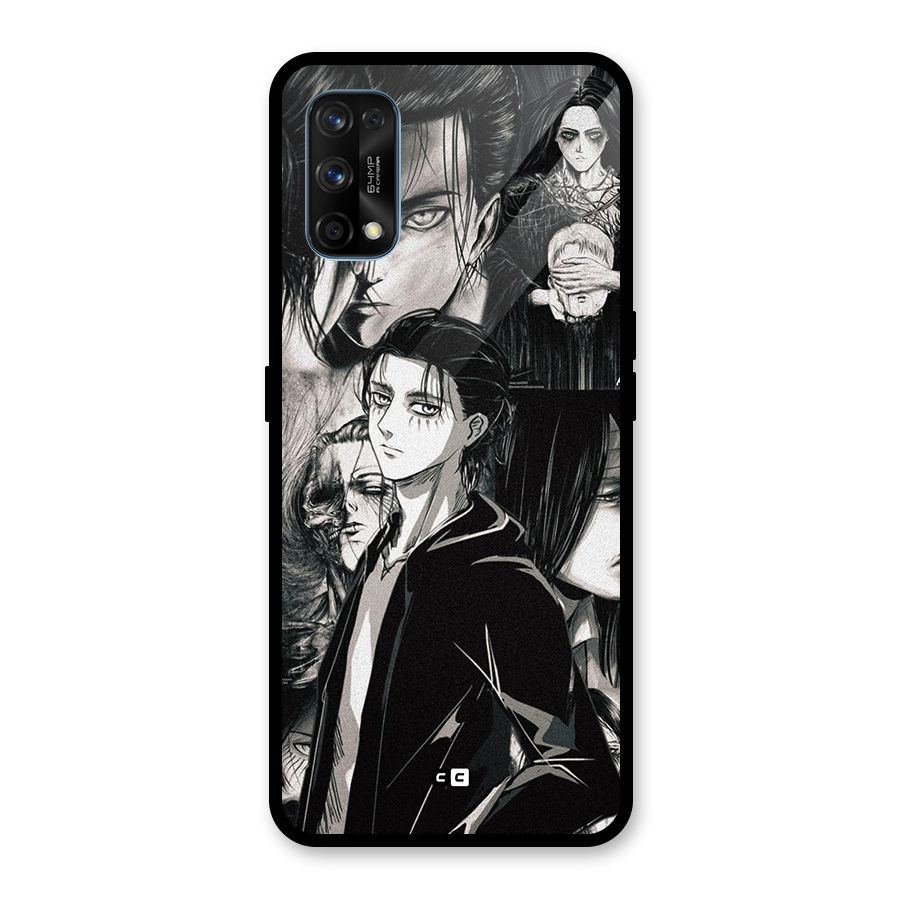 Eren Yeager Titan Glass Back Case for Realme 7 Pro