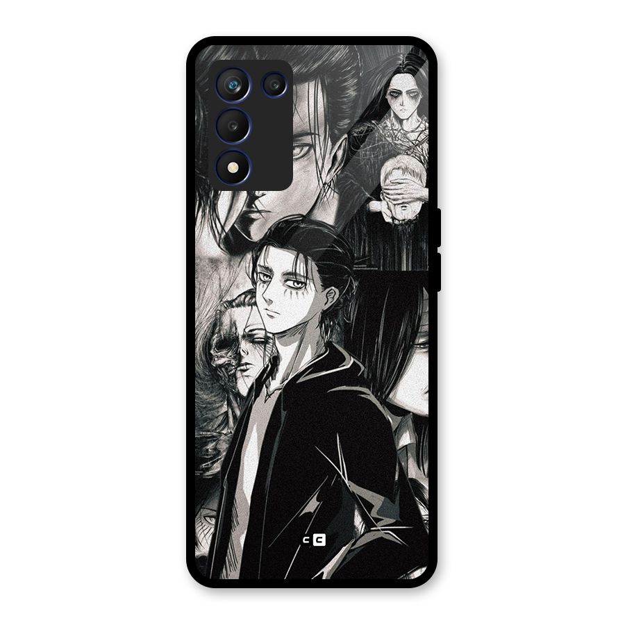 Eren Yeager Titan Glass Back Case for Realme 9 5G Speed
