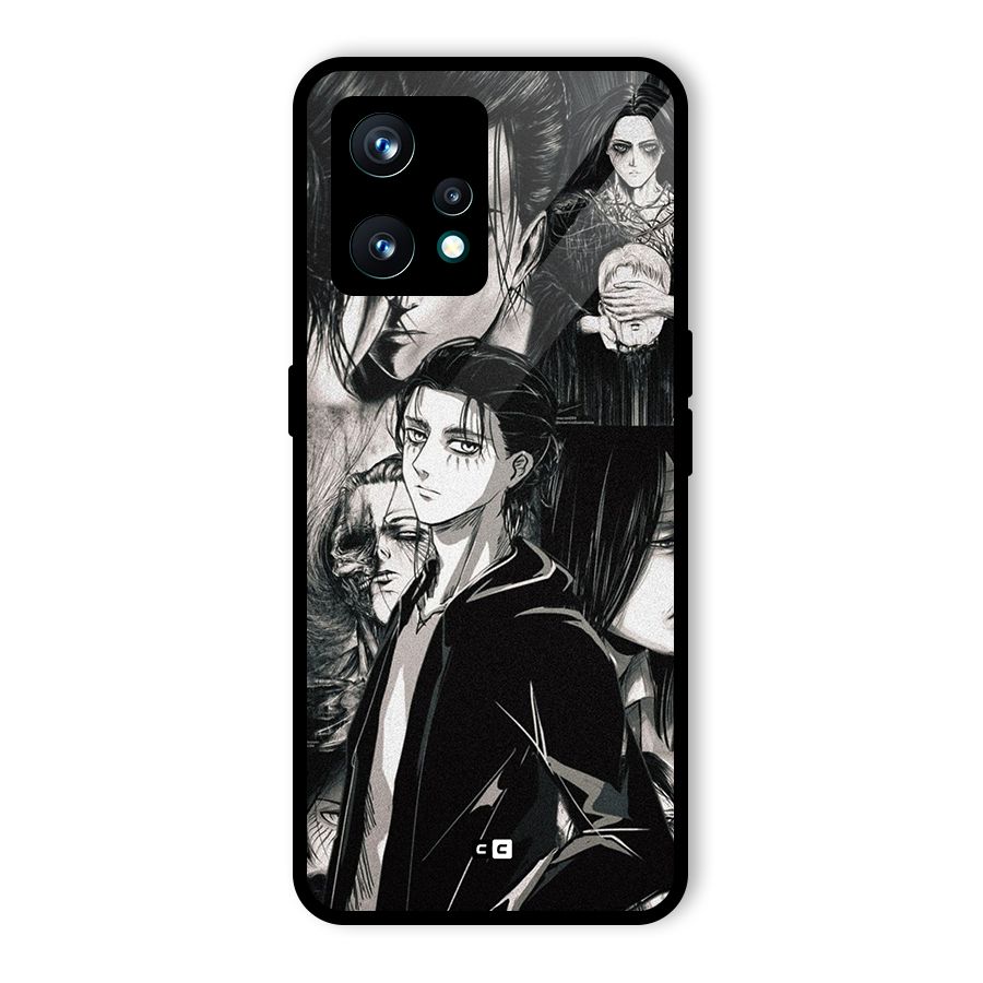 Eren Yeager Titan Glass Back Case for Realme 9 Pro Plus 5G