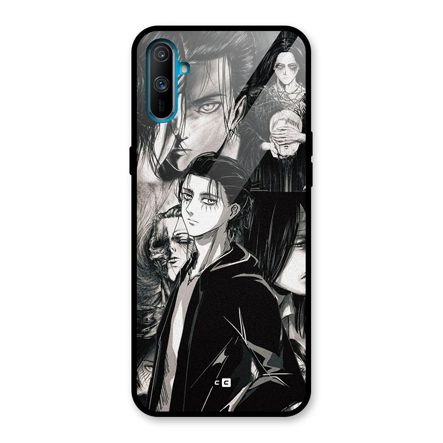 Eren Yeager Titan Glass Back Case for Realme C3