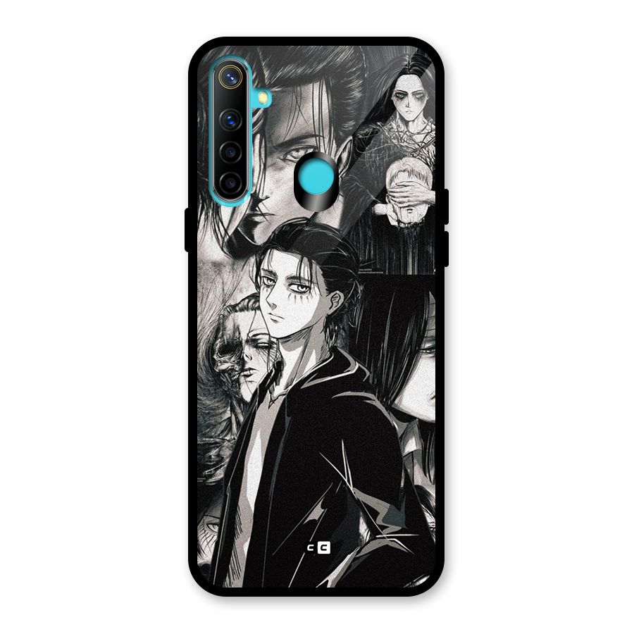 Eren Yeager Titan Glass Back Case for Realme Narzo 10