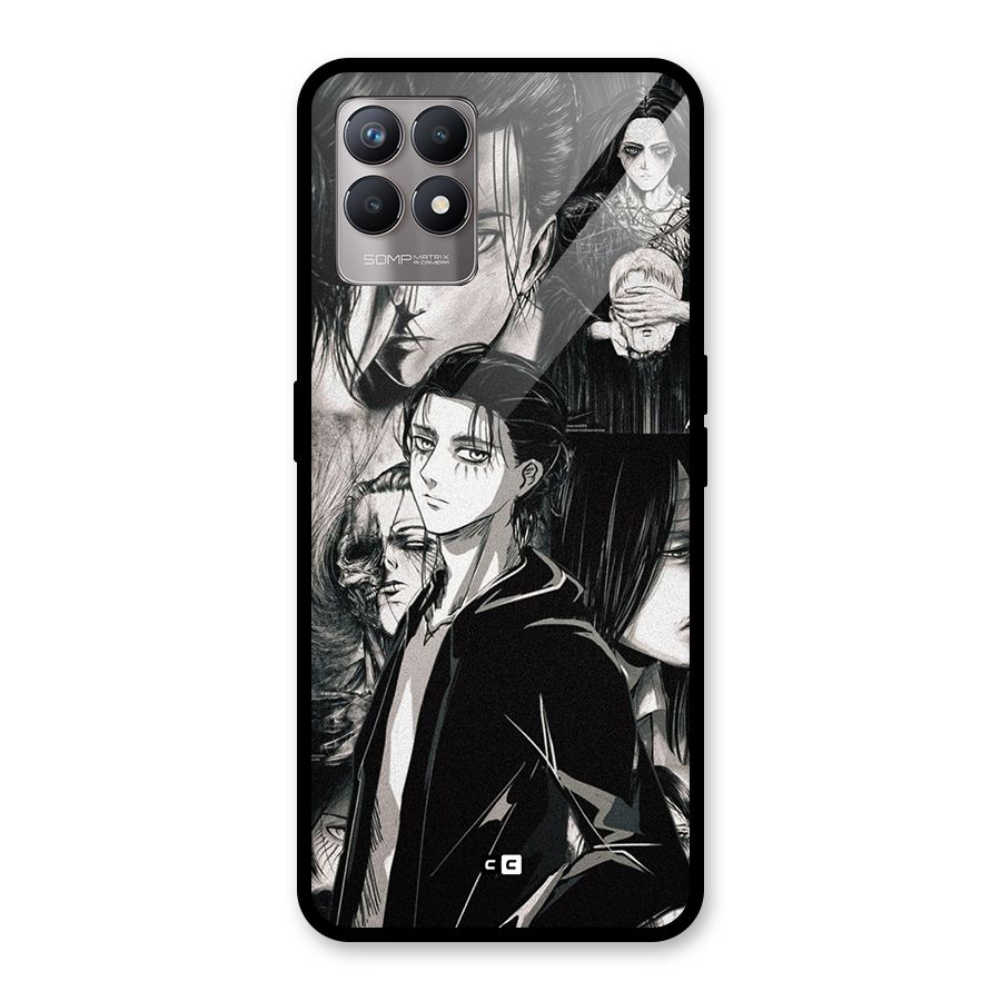 Eren Yeager Titan Glass Back Case for Realme Narzo 50