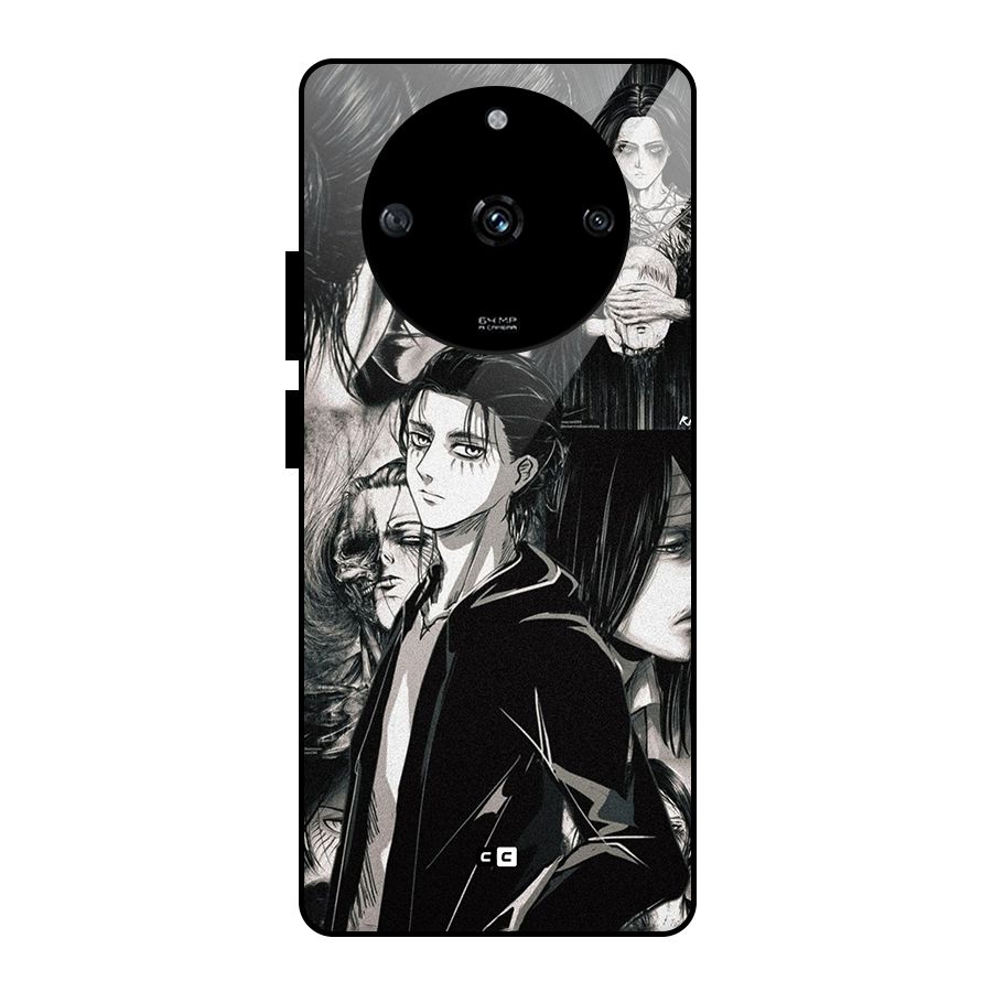 Eren Yeager Titan Glass Back Case for Realme Narzo 60 5G