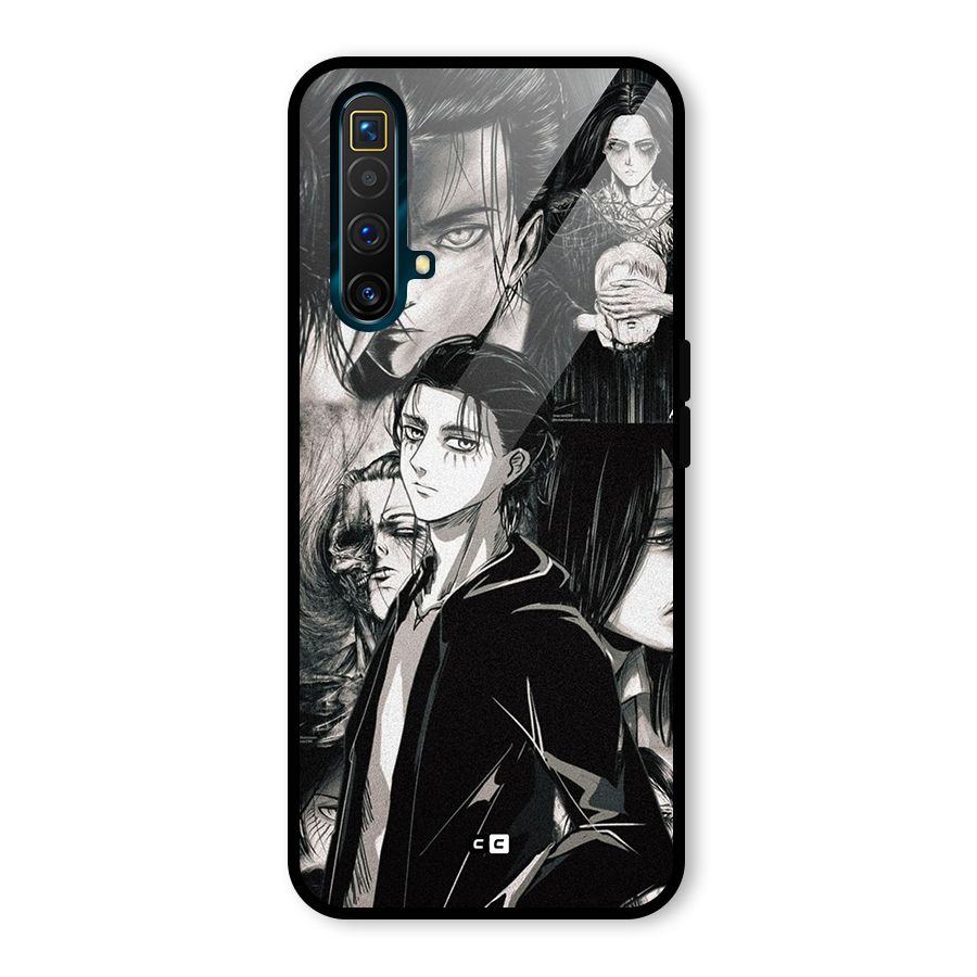 Eren Yeager Titan Glass Back Case for Realme X3 SuperZoom