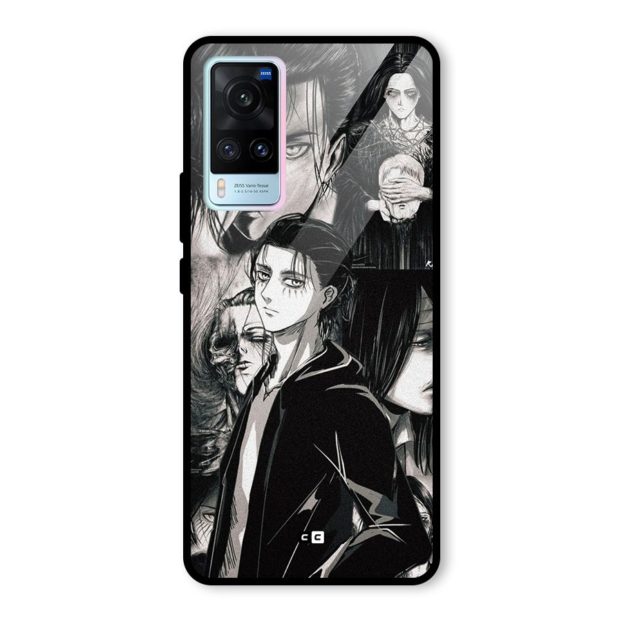 Eren Yeager Titan Glass Back Case for Vivo X60