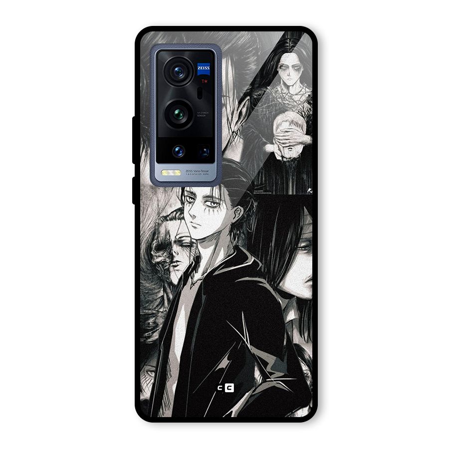 Eren Yeager Titan Glass Back Case for Vivo X60 Pro Plus