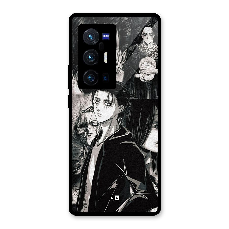 Eren Yeager Titan Glass Back Case for Vivo X70 Pro Plus