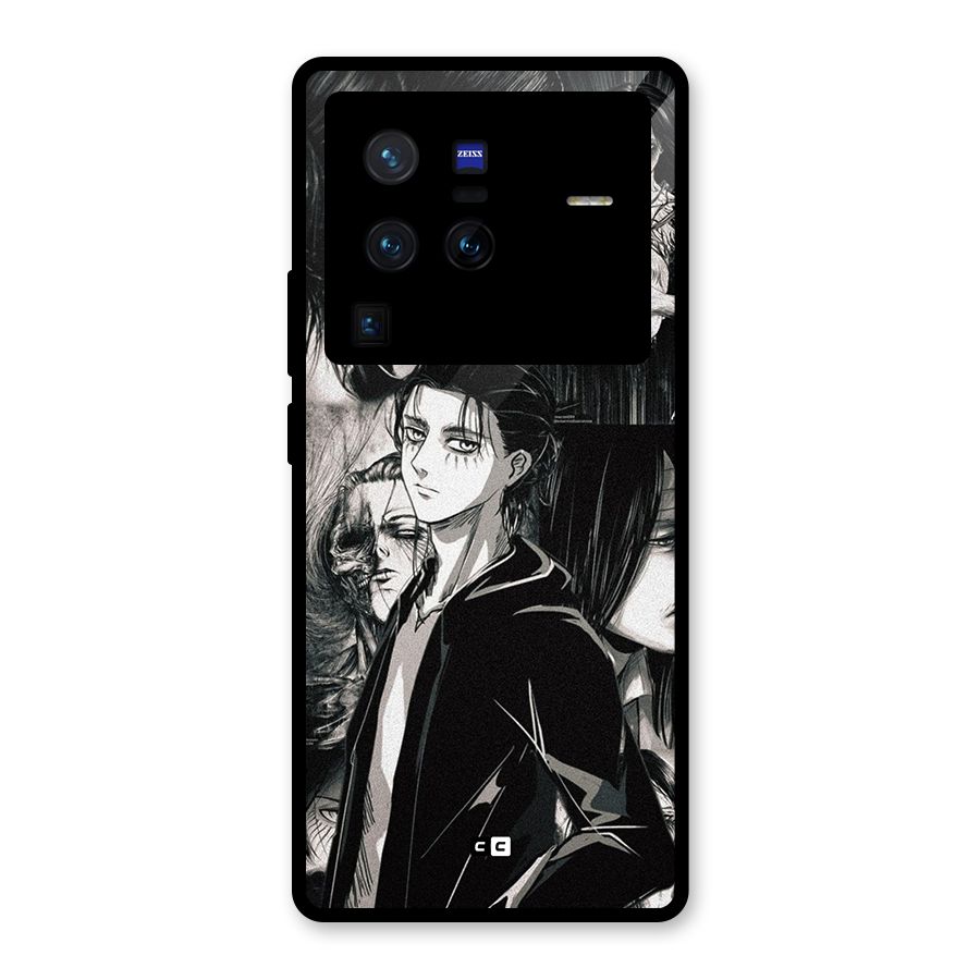 Eren Yeager Titan Glass Back Case for Vivo X80 Pro