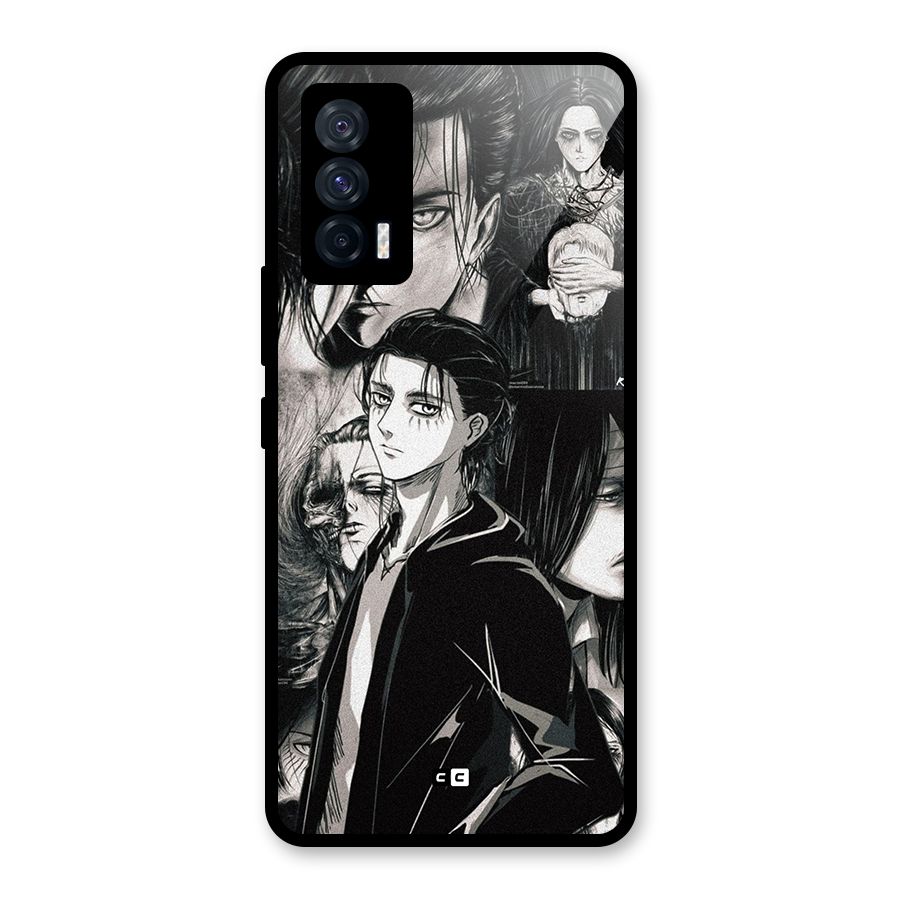 Eren Yeager Titan Glass Back Case for Vivo iQOO 7 5G