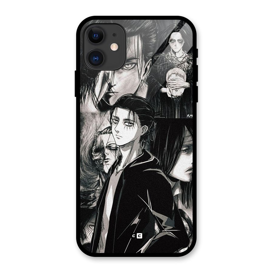 Eren Yeager Titan Glass Back Case for iPhone 11