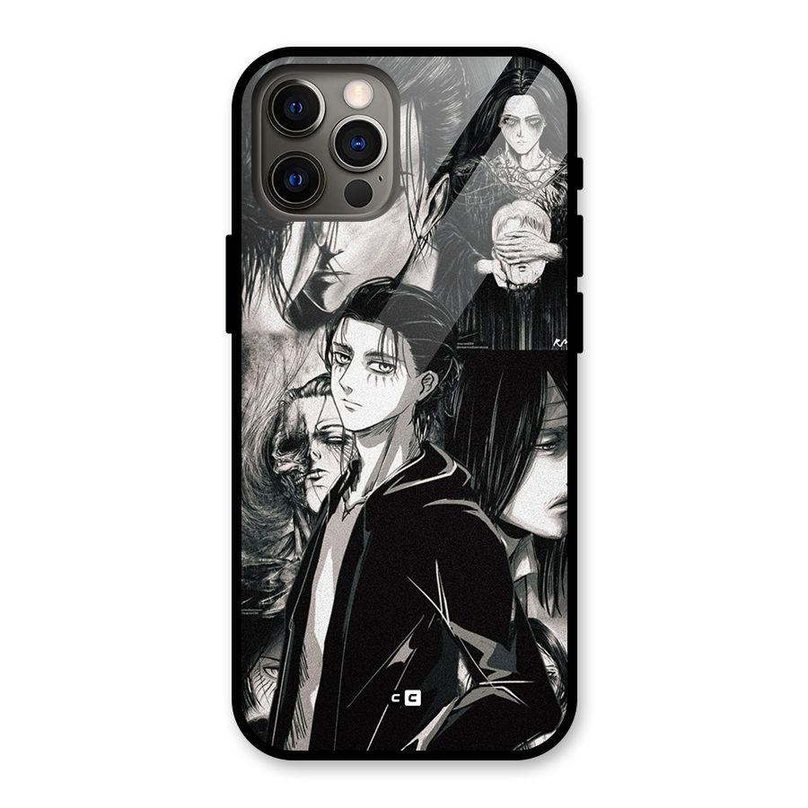 Eren Yeager Titan Glass Back Case for iPhone 12 Pro