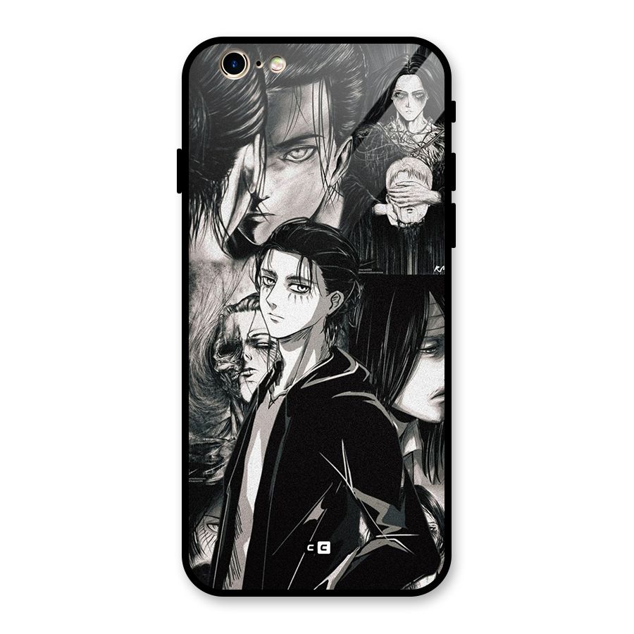 Eren Yeager Titan Glass Back Case for iPhone 6 6S