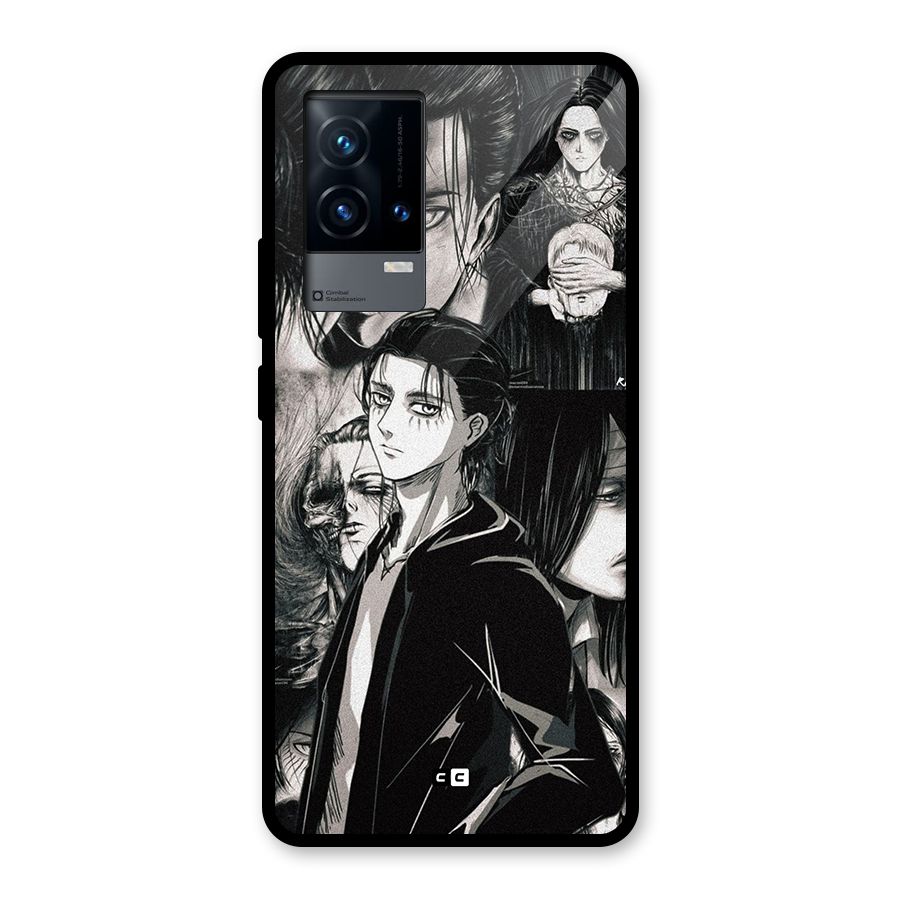 Eren Yeager Titan Glass Back Case for iQOO 9 5G