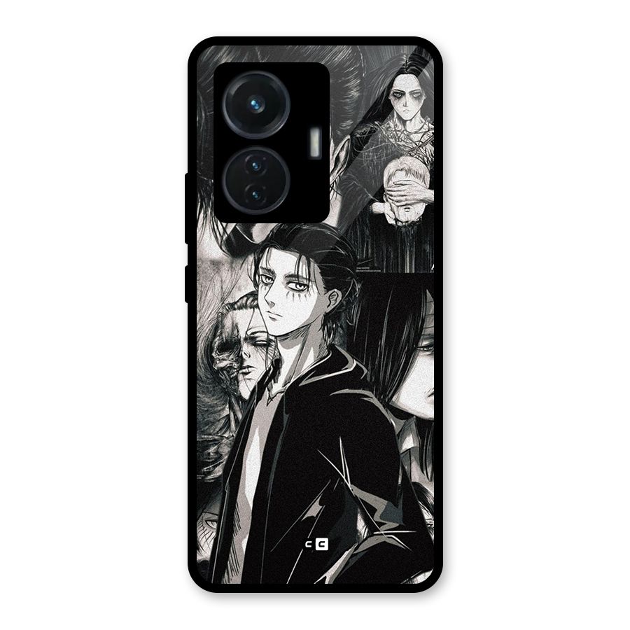 Eren Yeager Titan Glass Back Case for iQOO Z6 44W
