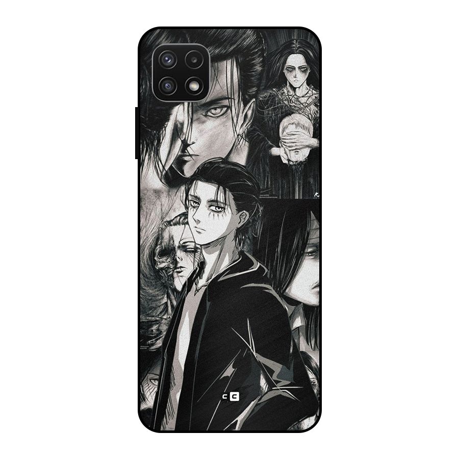 Eren Yeager Titan Metal Back Case for Galaxy A22 5G