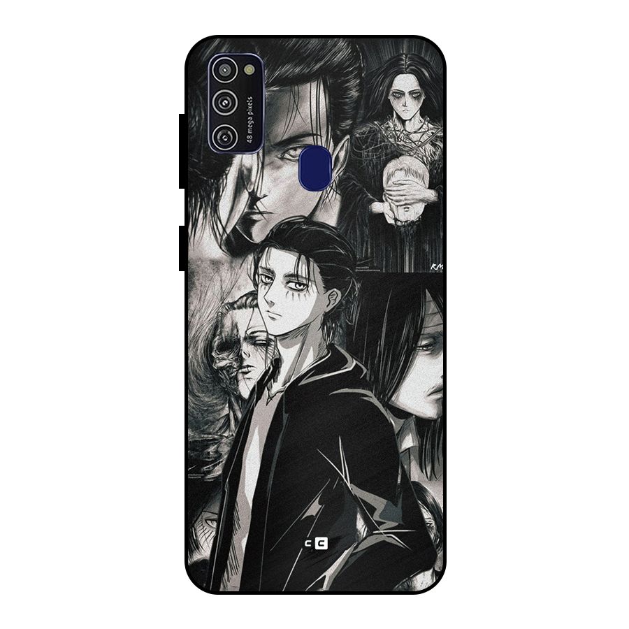 Eren Yeager Titan Metal Back Case for Galaxy M30s