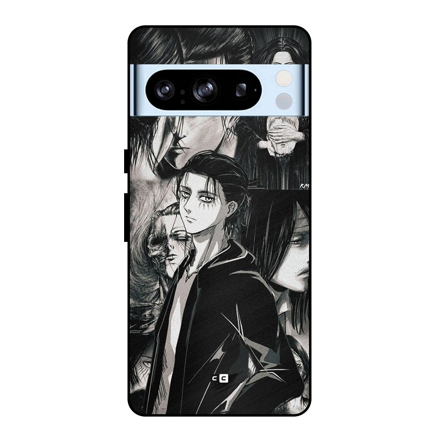 Eren Yeager Titan Metal Back Case for Google Pixel 8 Pro